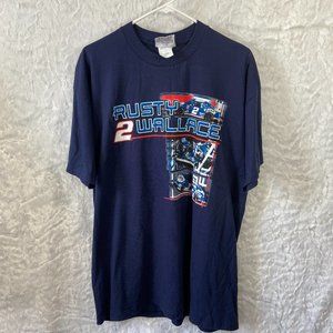 Vintage 2002 Rusty Wallace Race Schedule Nascar Winston Cup  #2 Miller Lite